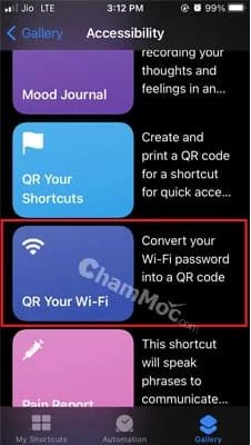 Chia sẻ mật khẩu WiFi qua mã QR hình 3